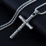 color: Sanskrit Cross + Stainless Steel Chain
