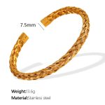 color: SZ120 Gold Bangle