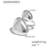 color: A282-Steel Color Ring -Size 7 / size: US 7
