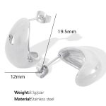 color: EH618 Steel Color Earrings