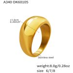 color: A340-Gold Ring / size: US 6