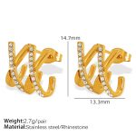 color: EH492 Gold Earrings