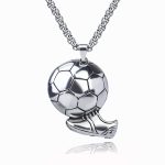 color: Soccer Silver + Stainless Steel Chain