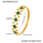 color: Z037-Gold-Green Bangle