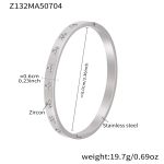 color: Z132-Steel Color Zircon Bangle