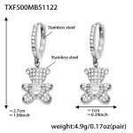color: TXF500-Steel Color Earrings