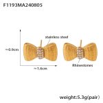 color: F1193-Gold Earrings