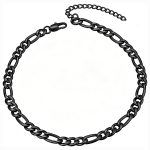 color: 4.5mm Black Box Buckle End Chain / size: 18+5cm Bracelet