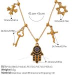 color: XL787CRG8 Multi-element Necklace