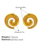 color: EH77G Gold Left/Right Earrings