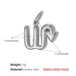 color: PJ431S10 Scorpio Steel Color Solid Pendant
