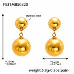 color: F531-Gold Earrings