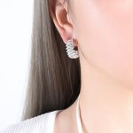 color: F859-Steel Color Earrings