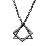 color: Pure Black Color Geometry + Curb Chain 60cm