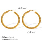 color: EH832 Gold Earrings