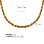 color: XL104G2.7MM Twist Chain