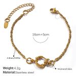 color: SL341G Gold Bracelet