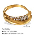 color: JZ141WEG7 White Rhinestone Ring