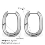 color: EH41S Silver Earrings