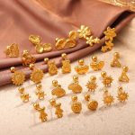 Cute Exquisite Irregular Shape Stud Earrings Stainless Steel 18K Gold Plating Variety Earrings for Women