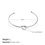 color: SZ347S Silver Bangle