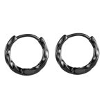 color: Twisted Wire Ear Cuff Black MS-100