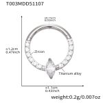 color: T003-Steel Color Nose Ring