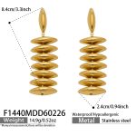 color: F1440-Gold Earrings