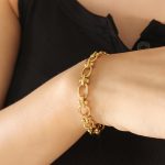 color: E204-Gold Bracelet 16+5cm