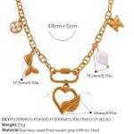 color: XL665G1 Gold Necklace