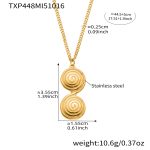 color: TXP448-Gold Necklace 45+5cm