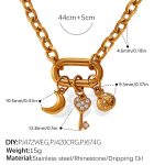 color: XL696G1 Gold Necklace