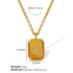 color: XL119 Gold Necklace