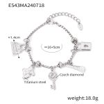 color: E543-Steel Color Bracelet