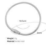 color: SL32 Magnetic Silver Bangle