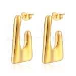 color: Irregular Cast Earrings -Gold