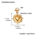 color: D286-Gold Heart Pendant 1
