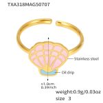 color: TXA318-Gold Dress Ring -Size 3