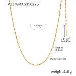 color: P1178-Gold Bead Chain 50cm