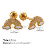 color: EH1237CRG Piercing Stud Earrings