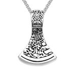 Domineering Axe Trendy Men's Jewelry Stainless Steel Necklace Nordic Vikings Personality Retro Casting Pendant