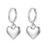 color: MS-658 Steel Color Plump Heart Ear Cuff