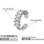 color: F147-Zircon Steel Color Ear Clip -Single