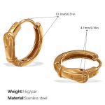 color: EH1059G Gold Small Hoop Earrings