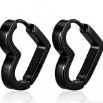 color: Flat Heart Black 1 PC MS-119