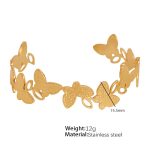 color: SZ24 Gold Adjustable Open Bangle