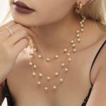 Stainless Steel Shijia Shell Pearls 6mm High Quality round Beads Clavicle Necklace, Bracelet Set Elegant Accessories