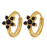 color: MS-783 Gold Small Black Rhinestone