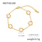 color: MDTXE100-Gold White Bracelet