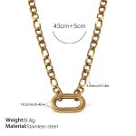 color: XL708G Gold Necklace